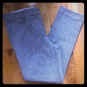 Ann Taylor skinny ankle herringbone pants 2P NWT